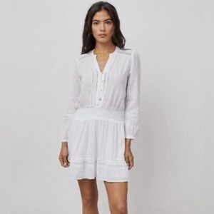 Rails Jasmine Linen Dress White Lace Detail Retail $228